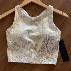 Gold Foil Snake Top